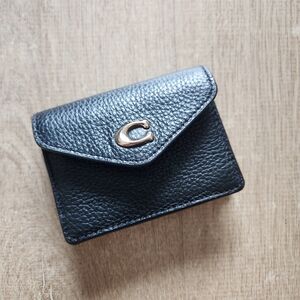 Coach Black Leather Cardholder